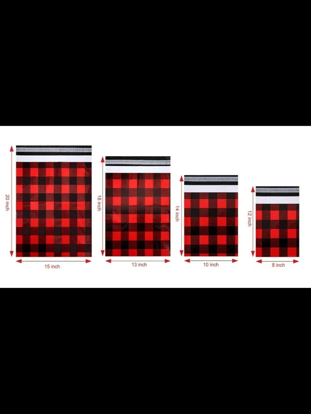 24pc POLY MAILER BUNDLE 💌 BUFFALO PLAID